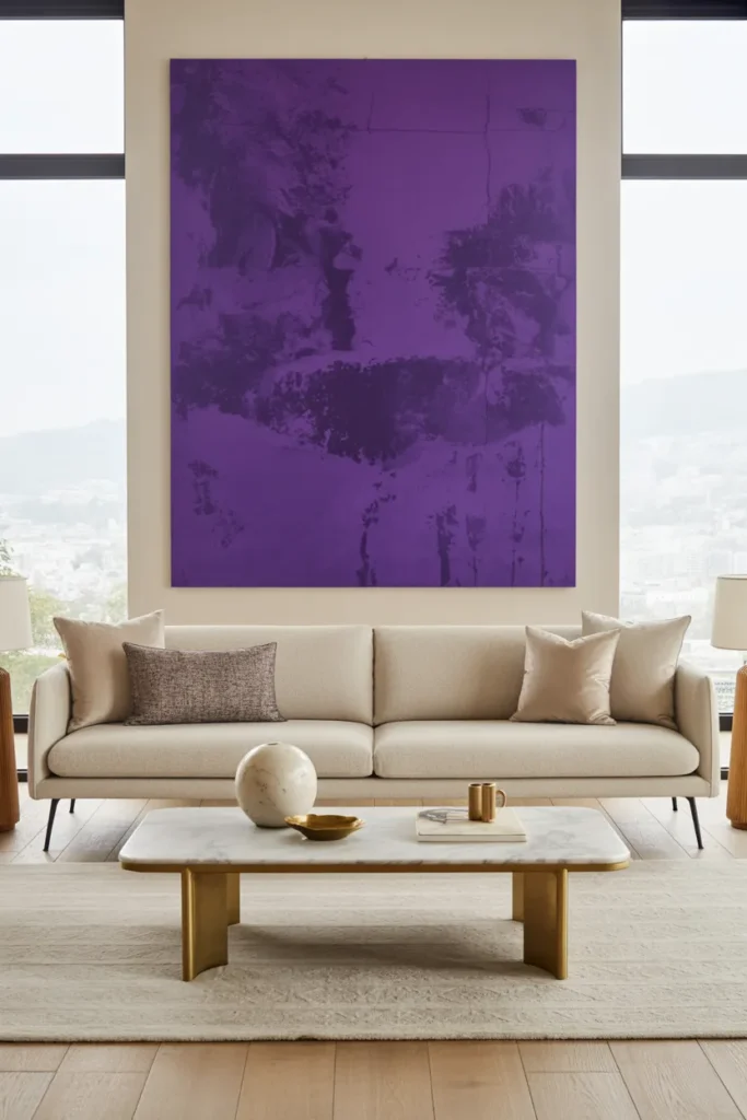 Purple Abstract Art