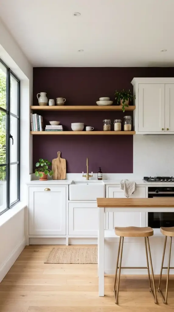 Purple Accent Wall