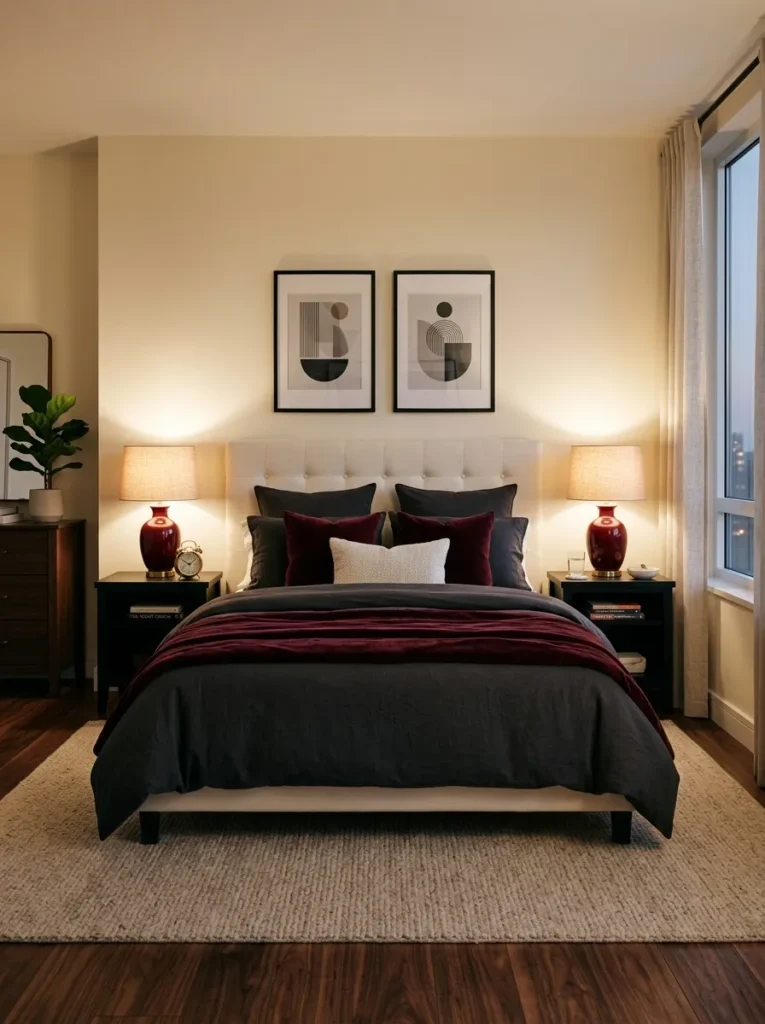 Red Bedside Lamps