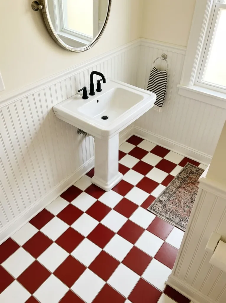 Red and White Tile Mix