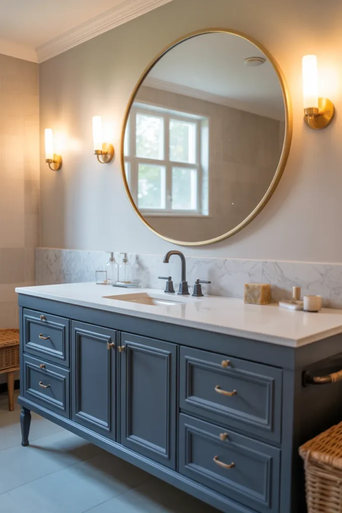 Round Statement Mirror
