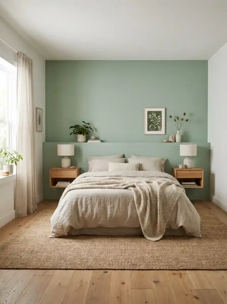 Sage Green Accent Wall