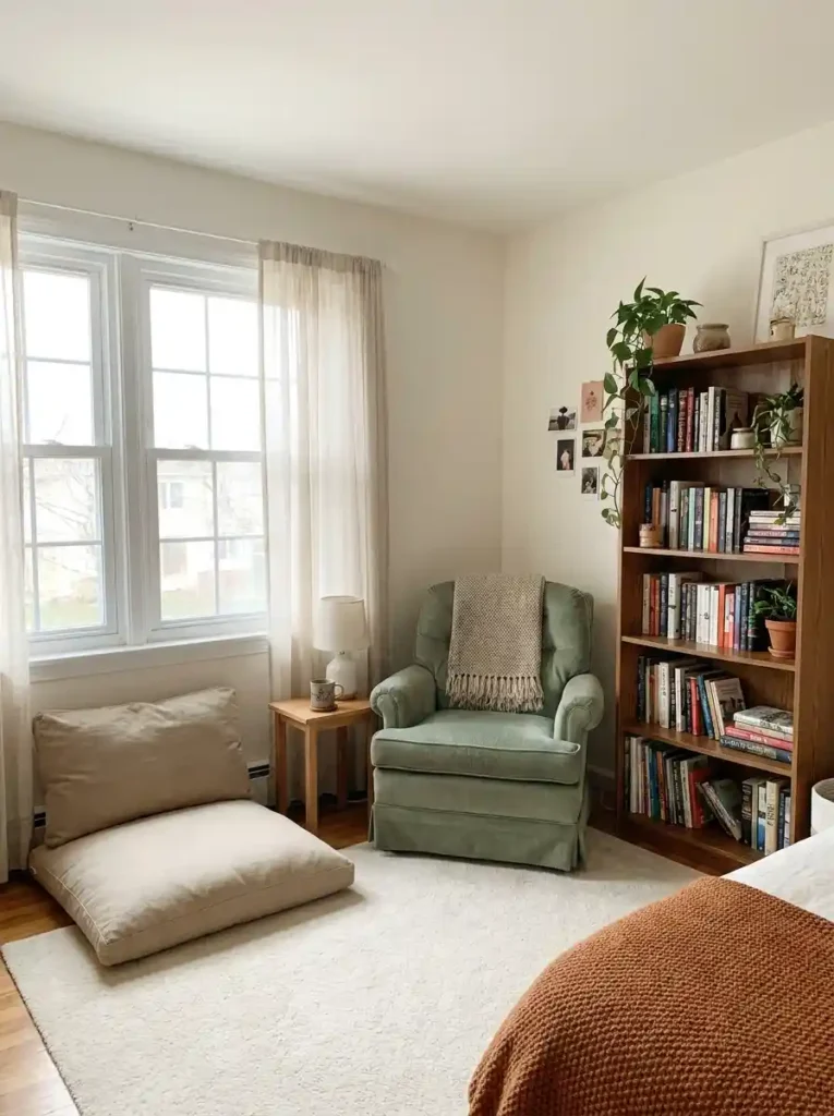 Sage Green Reading Nook