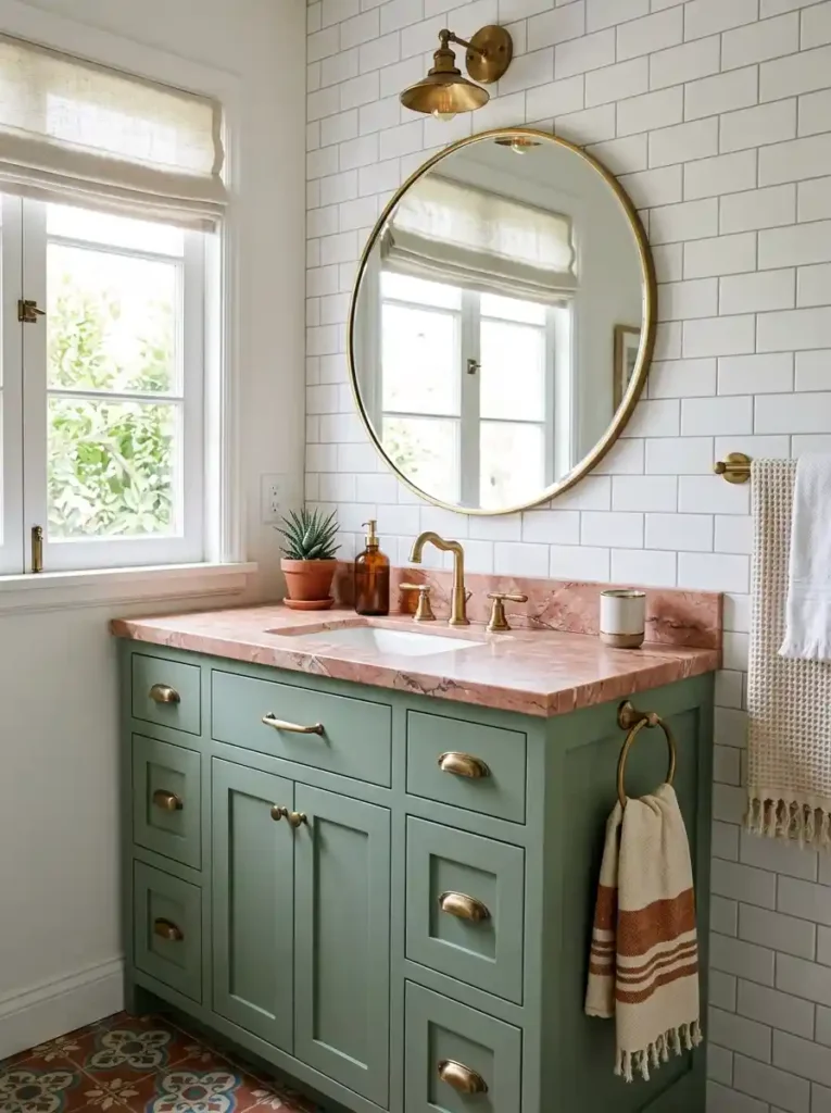 Sage Green Vanity