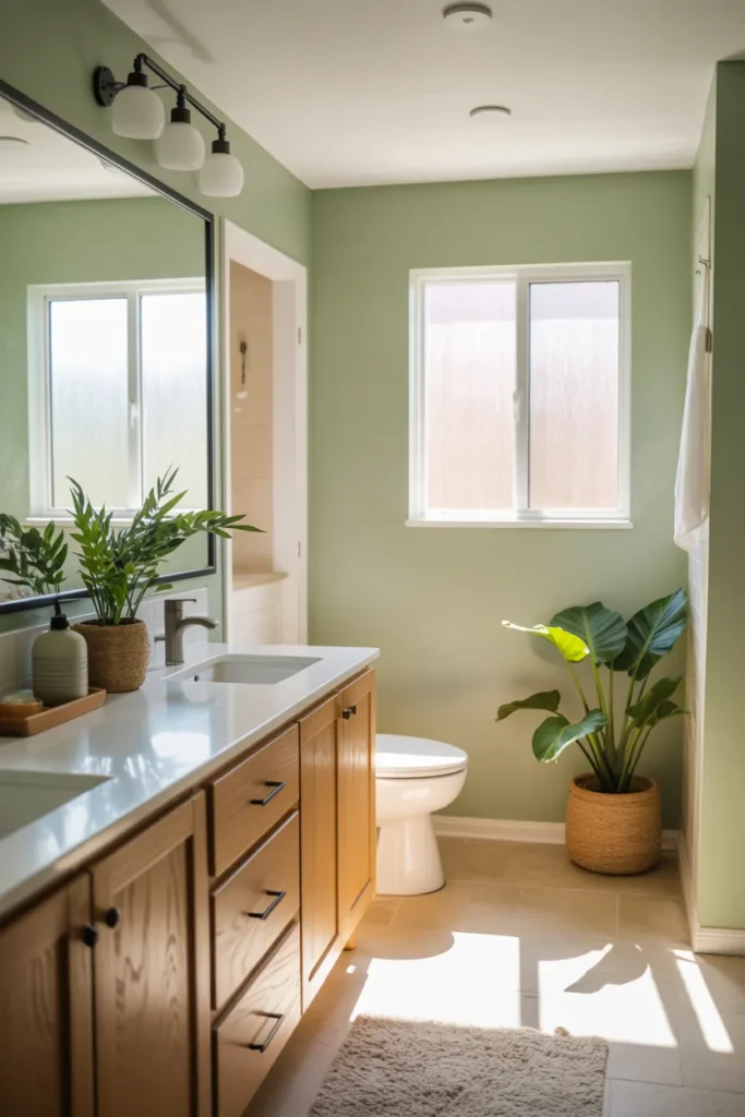 Sage Painted Walls