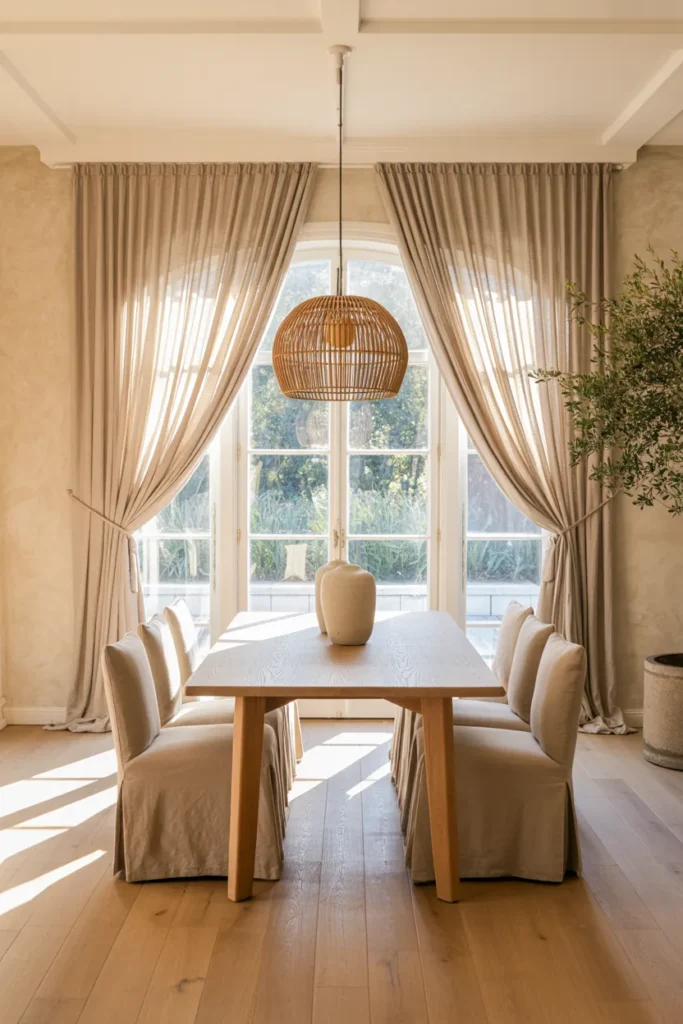 Soft Beige Drapery