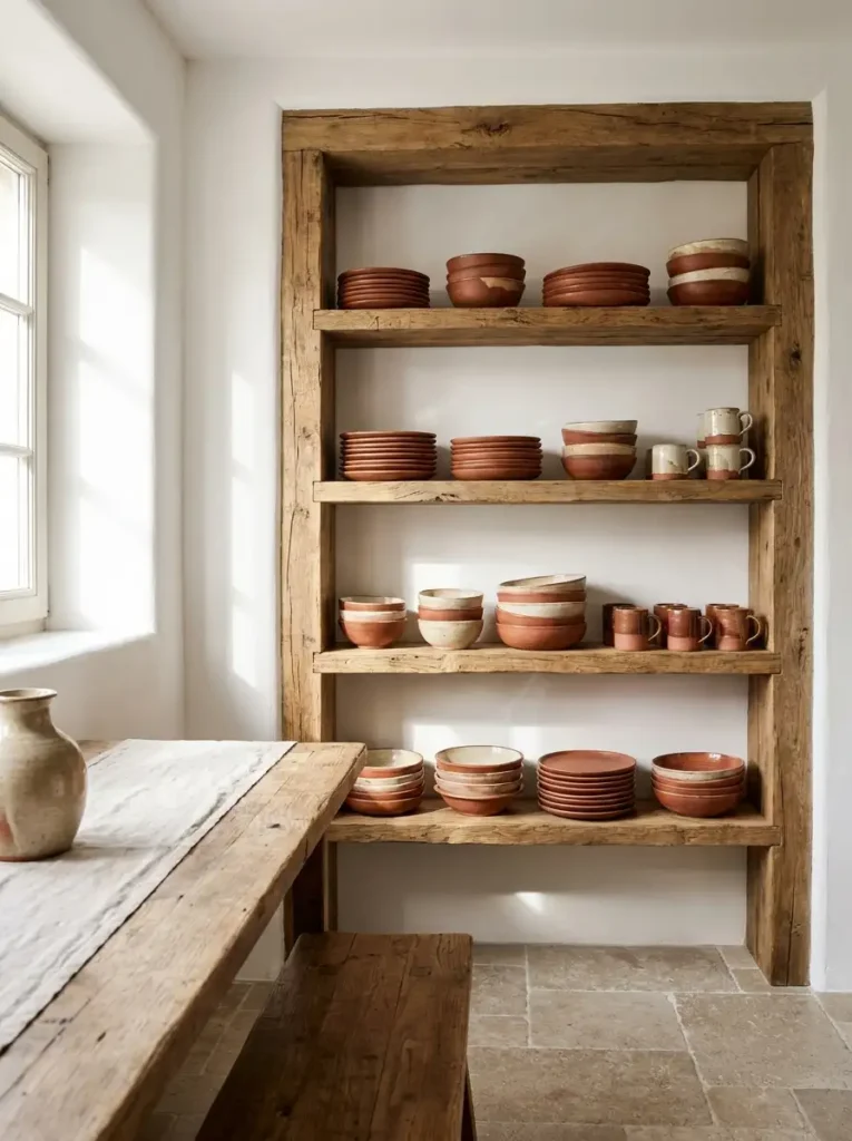 Terracotta Dinnerware Display