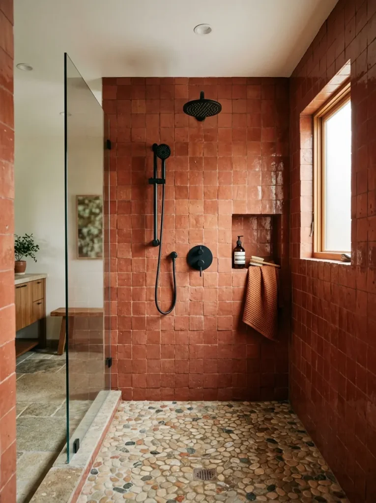 Terracotta Shower Tile