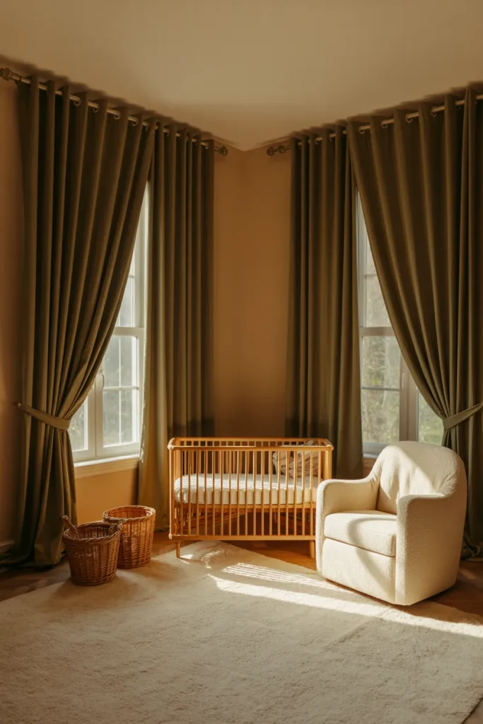 Velvet Window Drapes