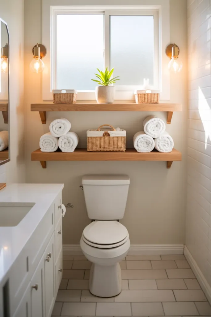 Warm Wood Shelves
