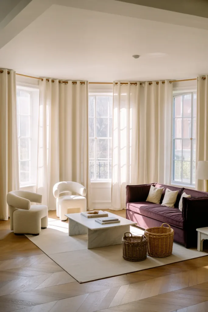 White Linen Curtains