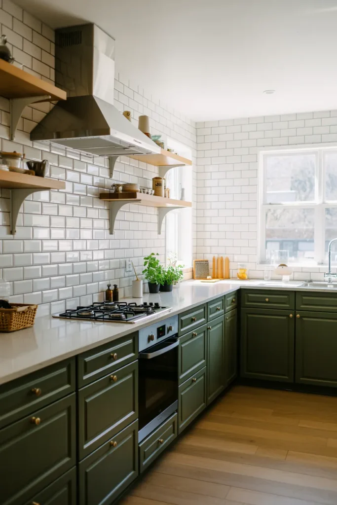 White Subway Backsplash
