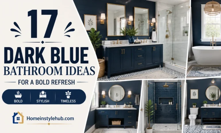 17 Dark Blue Bathroom Ideas for a Bold Refresh