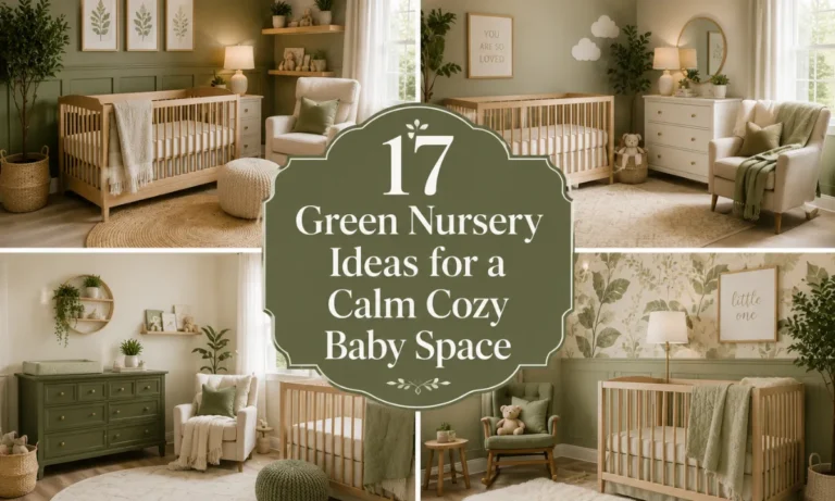 17 Green Nursery Ideas for a Calm Cozy Baby Space