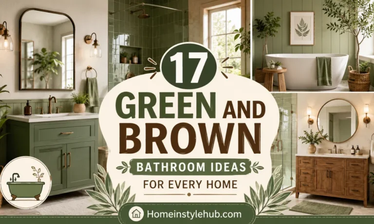 17 Green and Brown Bathroom Ideas for Every Home