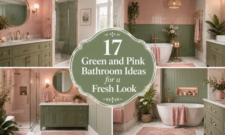 17 Green and Pink Bathroom Ideas for a Fresh Look