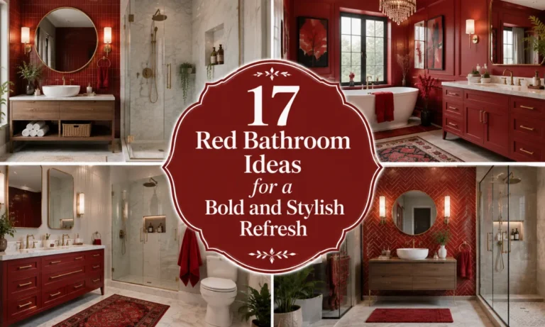 17 Red Bathroom Ideas for a Bold and Stylish Refresh