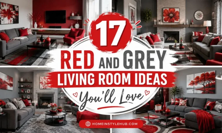 17 Red and Grey Living Room Ideas You'll Love
