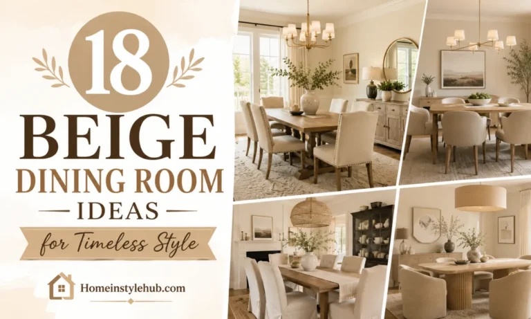 18 Beige Dining Room Ideas for Timeless Style
