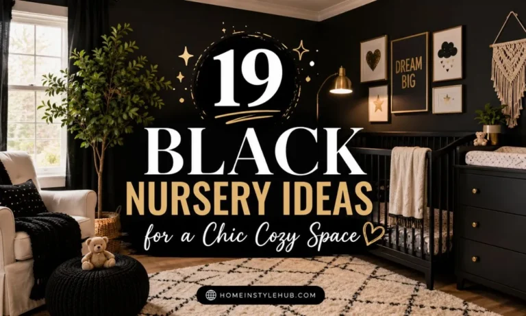 Black Nursery Ideas for a Chic Cozy Space