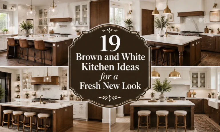 19 Brown and White Kitchen Ideas for a Fresh New Look