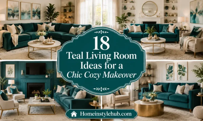 18 Teal Living Room Ideas for a Chic Cozy Makeover