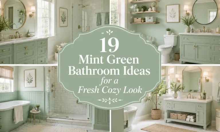 19 Mint Green Bathroom Ideas for a Fresh Cozy Look