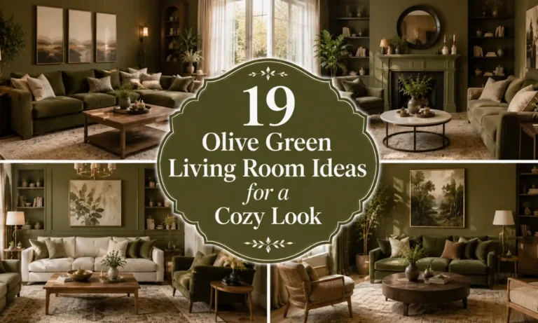 19 Olive Green Living Room Ideas for a Cozy Look