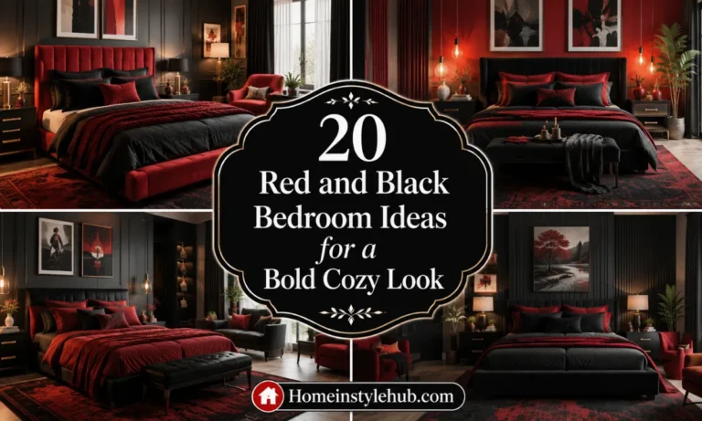 20 Red and Black Bedroom Ideas for a Bold Cozy Look