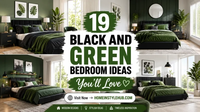 19 Black and Green Bedroom Ideas You'll Love